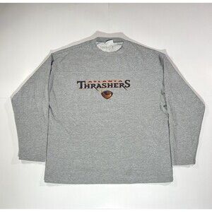 Vintage Atlanta Thrashers Crewneck Gray Sweatshirt XL Georgia NHL Hockey 90s Y2K